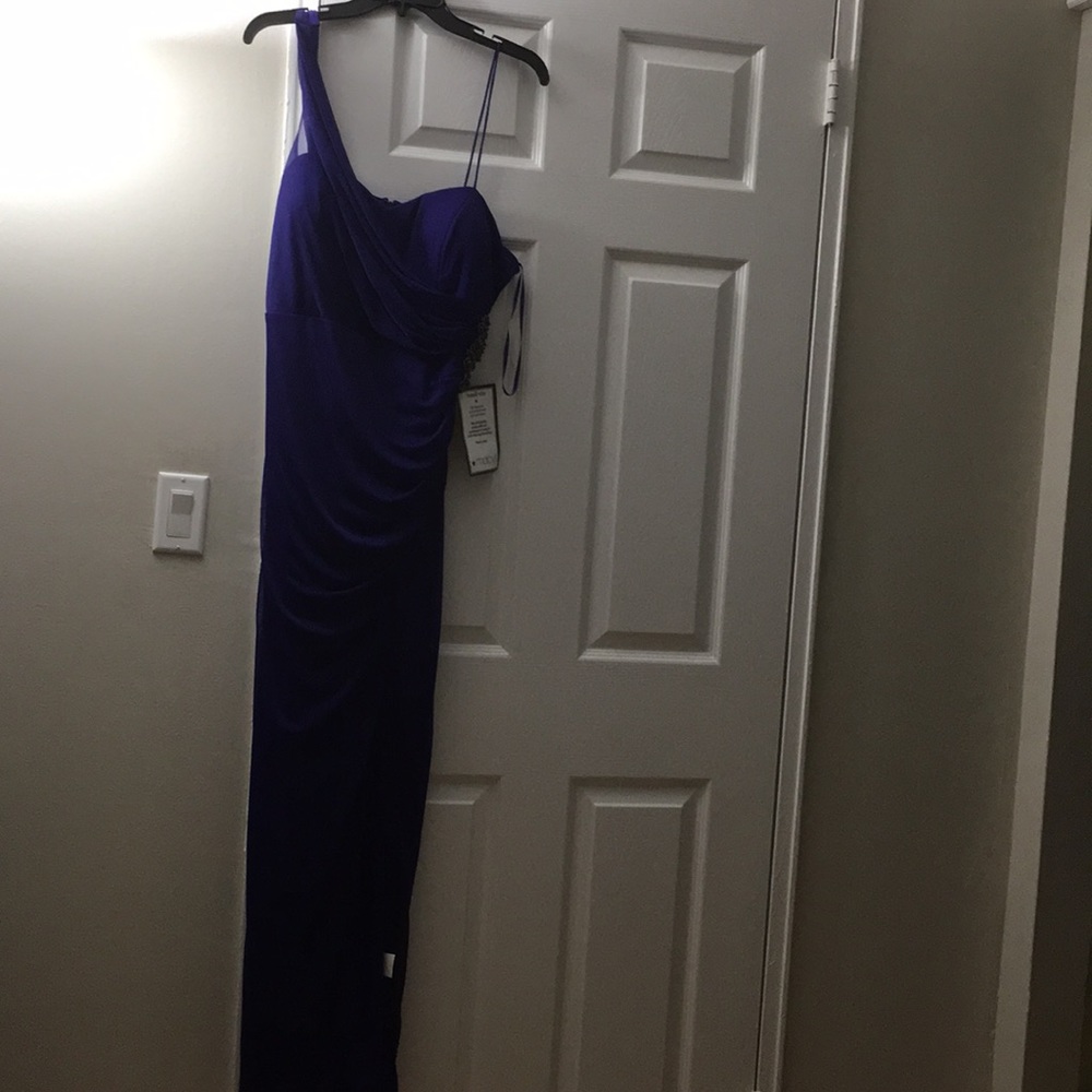 Royal purple prom dress